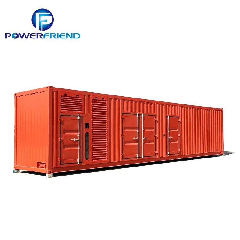 40ft container 1250 kva genset power electric 1000 kw 1mw diesel generator