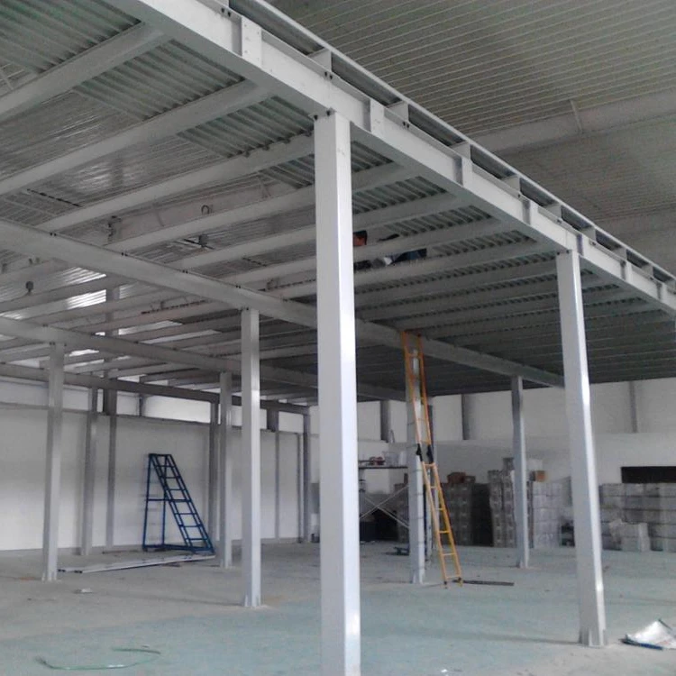 High quality long span warehouse storage rack cold rolled steel column H beam platform