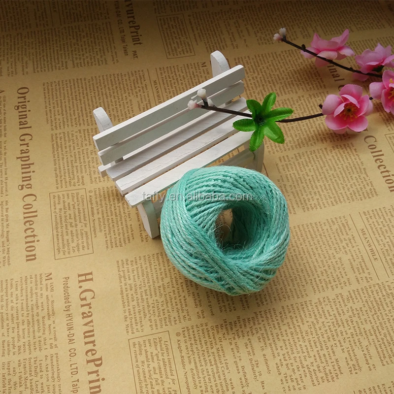 2017 NEW 2mm Soft 50M Gift box String Rope Floral Craft Wedding Tags Wrap Decor natural jute Twine rope