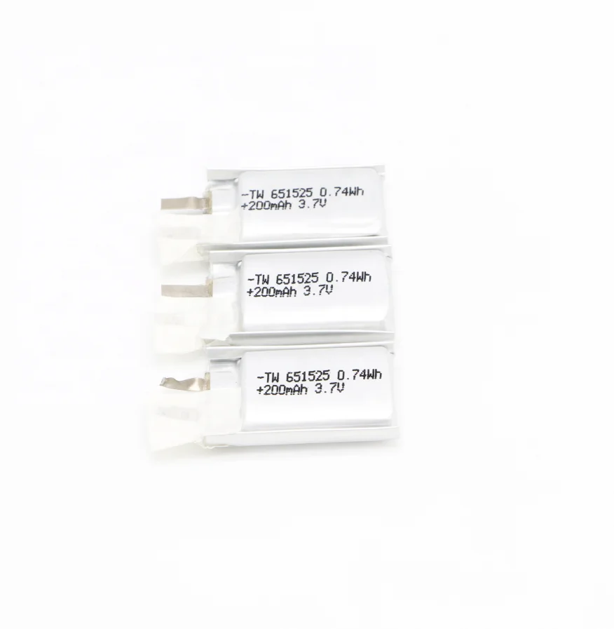 Огнестойкий ультратонкий дешевый литий-полимерный ионный аккумулятор 651525 200 мАч 3 7 в для умных часов гольф-мобиля