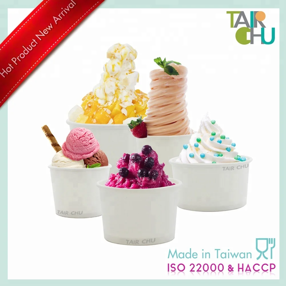 Convenience For Hot And Cold Food 4oz Disposable Ice Cream Paper Cup