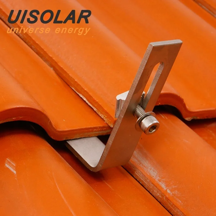 A Complete Set Of High Quality PV Solar Panel Rack Pitched Tile Roof Solar Mount Bracket