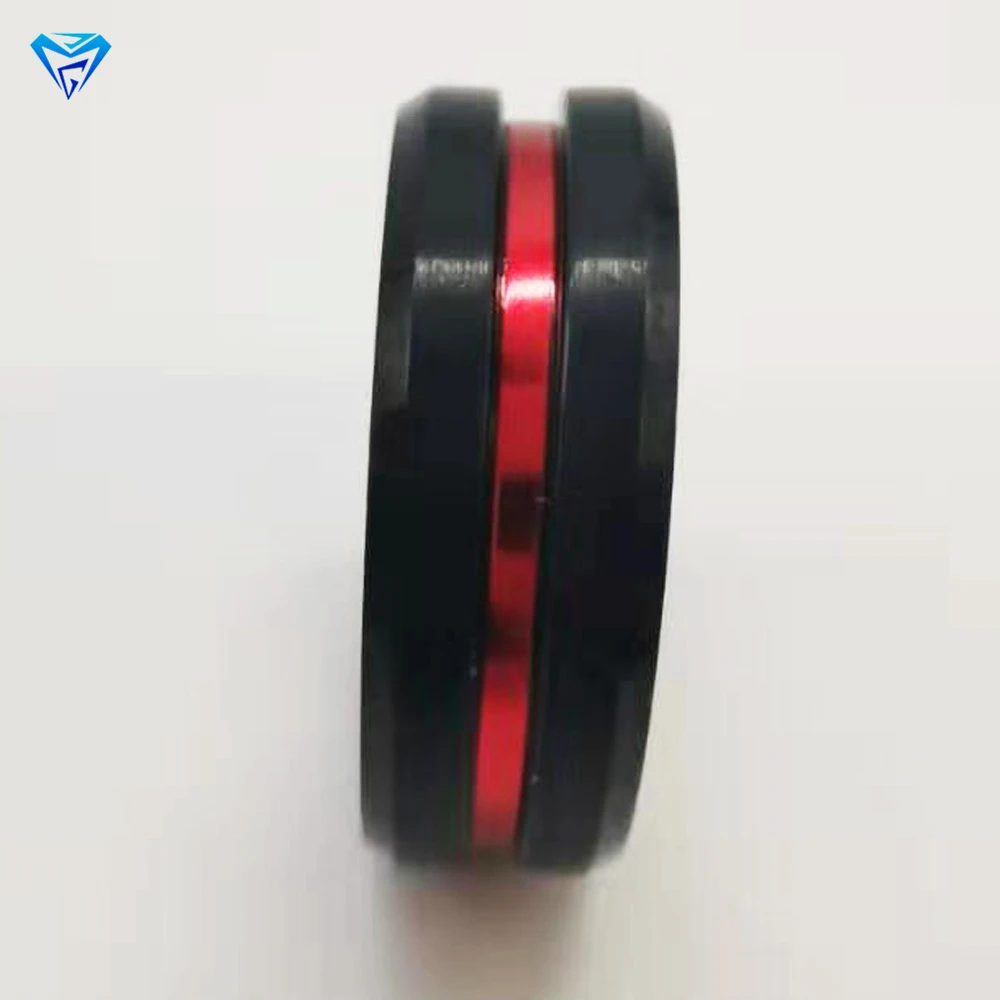 High Quality Various Size Fashionable Wholesale Carbide Blue Rings In Jewelry Gentlemen Tungsten Ring