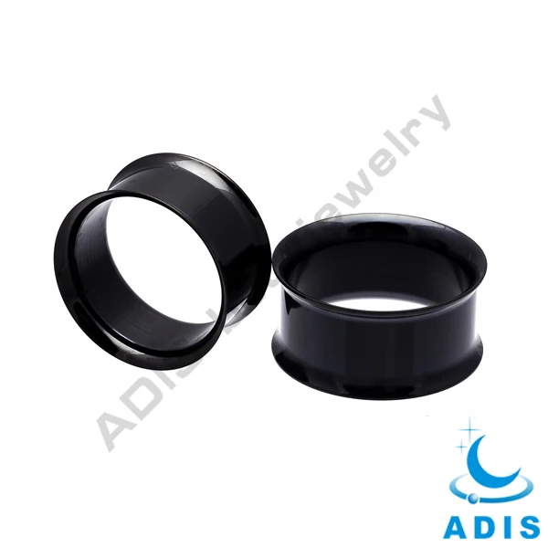 surgical steel polish surgical wholesale sizes piercing ear tunnel double flare tube