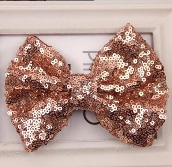 
Children Sequins Hair Pin Lovely Baby Big Bow Hair Ornaments Clips For Girls 