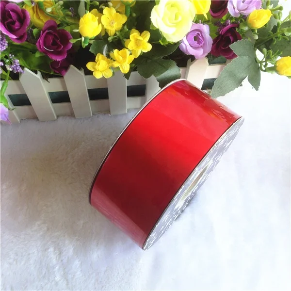 Merry Christmas 50mm Florist Satin ribbon Poly Plastic Ribbon