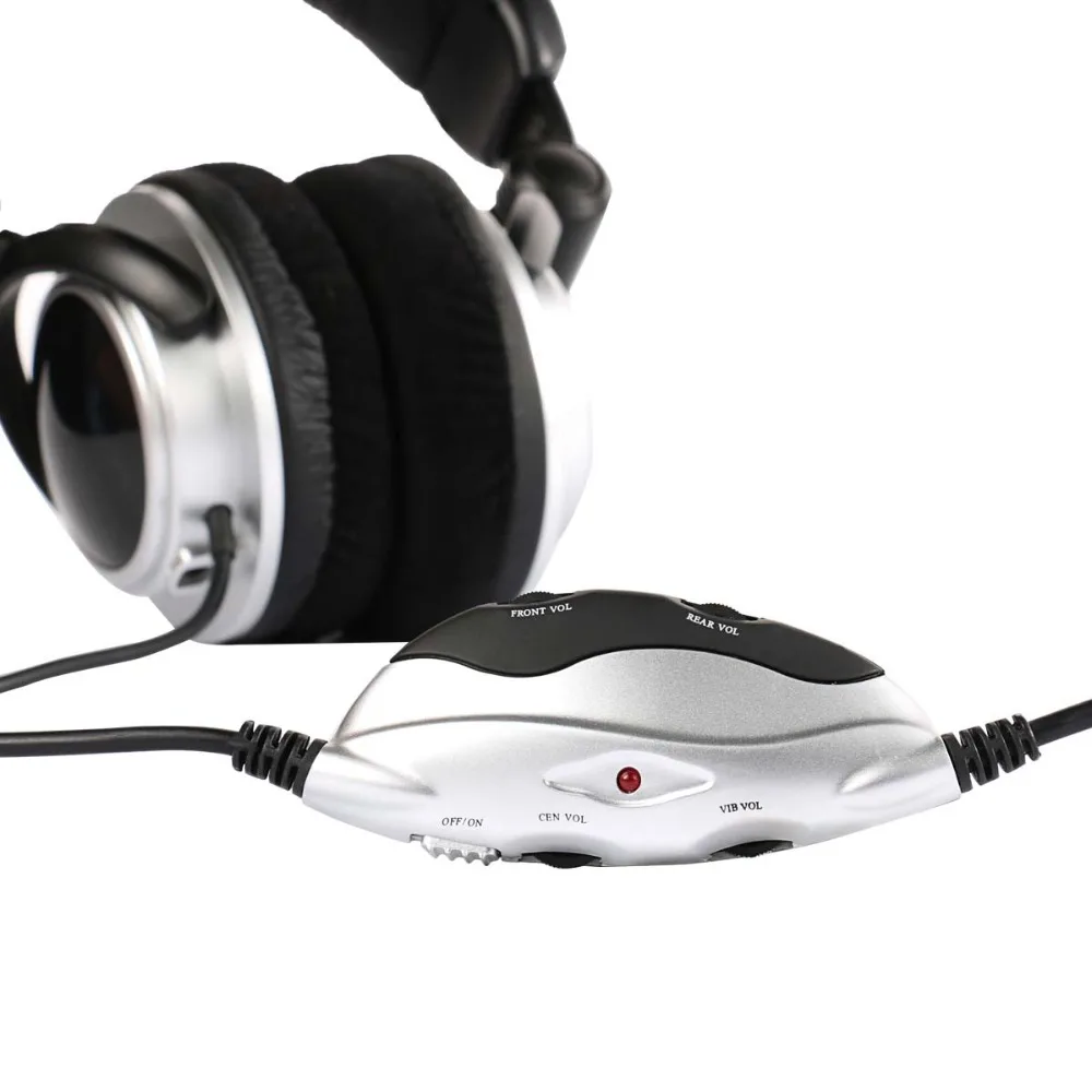True 5.1 Channel Surround Sound Gaming headphones foldable Headsets 8-drivers built-in vibration