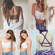 HOT 2016 New font b Fashion b font Hollow Out stripe Camis font b Women b