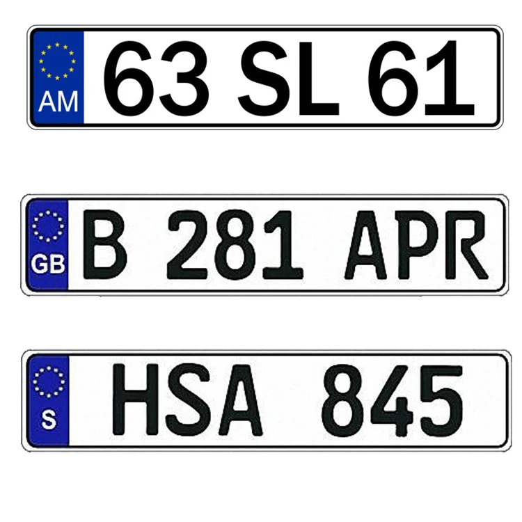 OEM factory cheap price car license number plate with promotion