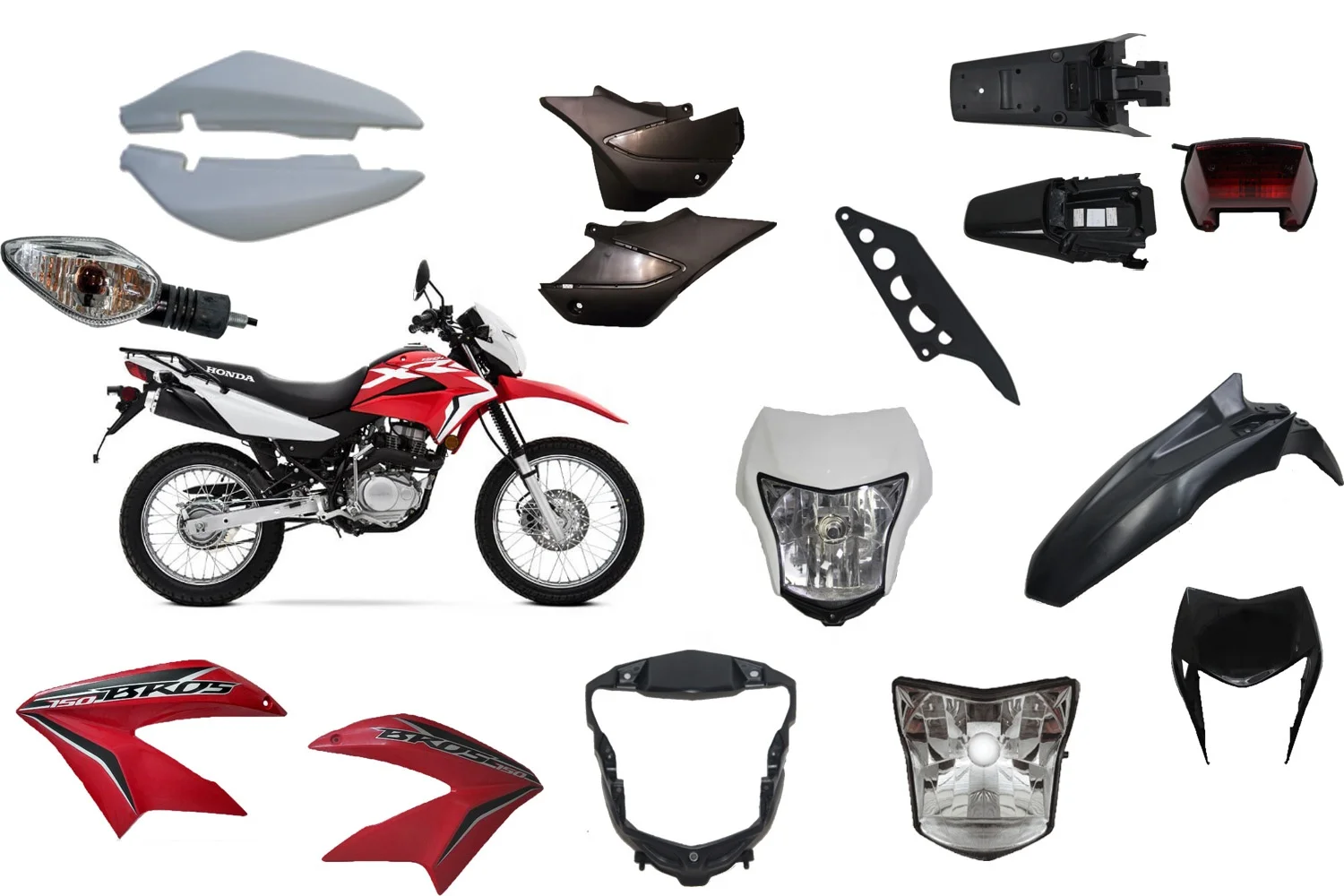 Hot Sell Custom XR150L Motorcycle Front Fender Mudguard