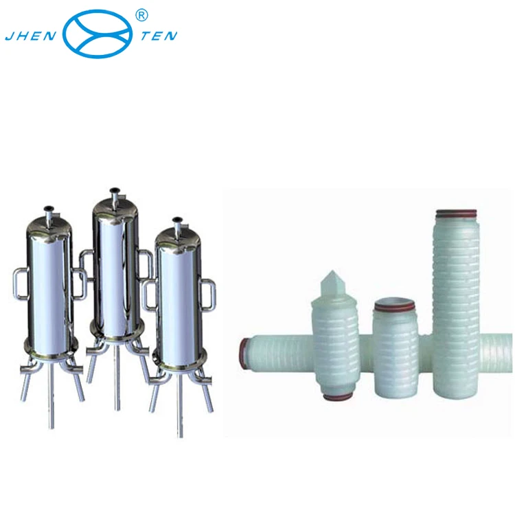 Sanitary filter housing, single cartridge filter