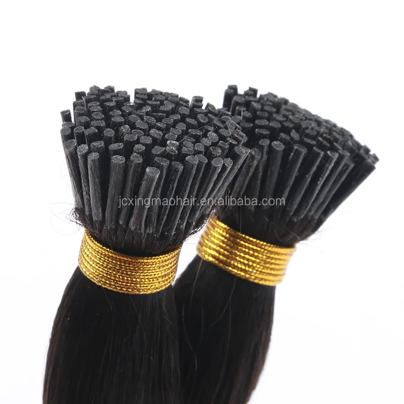 Wholesale Silky Straight 100% Virgin brazilian Hair double drawn I Tip Hair Extensions Pre-Bonded Stick Tip Hair Extension