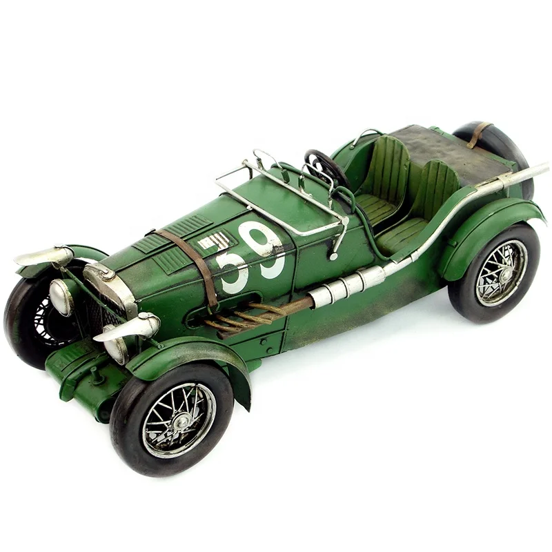1933 Handmade Metal Crafts Racing Sport Antique Car Vintage Model Die Cast 1:12 Coffee Shop Restaurant Home Decoration