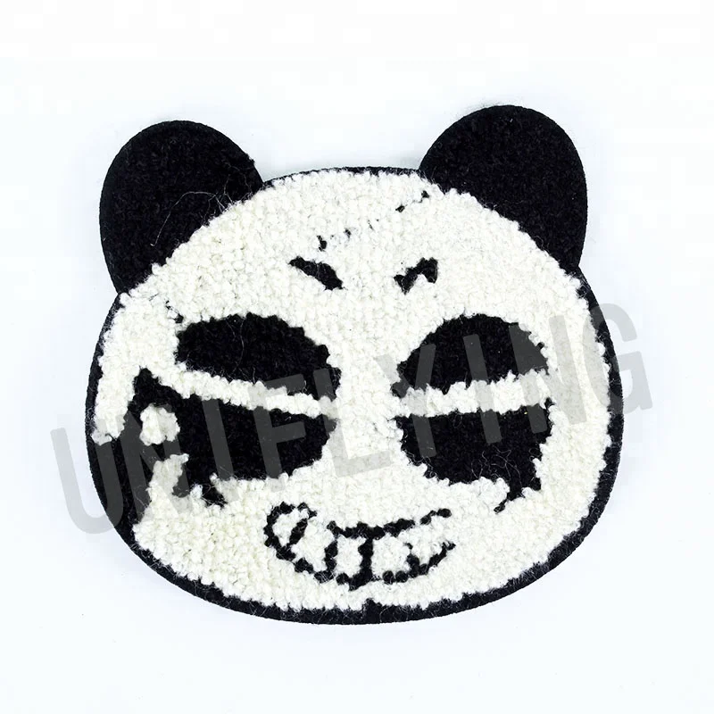 Hot Sell Cute Decorative Bear Chenille Patches for Kids Clothing