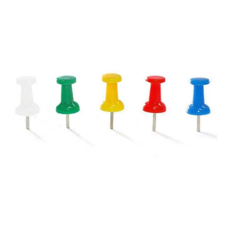 Factory Direct Sale Drawing Pin Cork Push Wholesale Colorful Plastic Paper 400