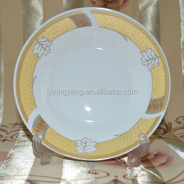 wholesale ceramic dishes/ceramic dinner plate/cermaic soup plate with full decoration/Sunn133Jenny