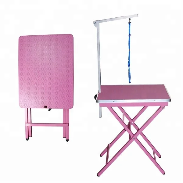 Chunzhou Mini Size Pet  Dog Portable Foldable Grooming Table with adjustable height and easy to clean  N-306