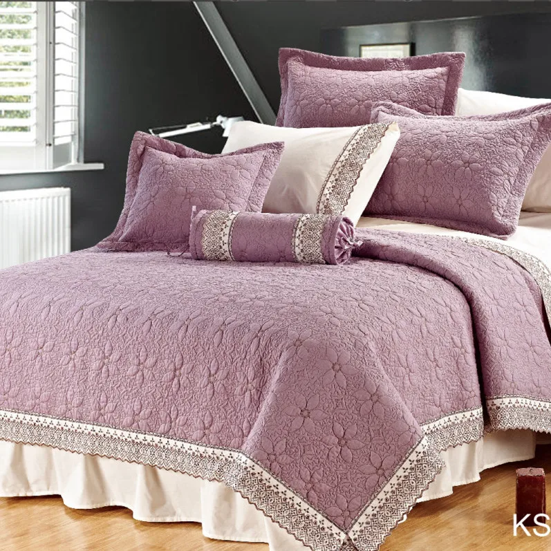 Оптовая продажа стеганые домашние коричневые покрывала на заказ