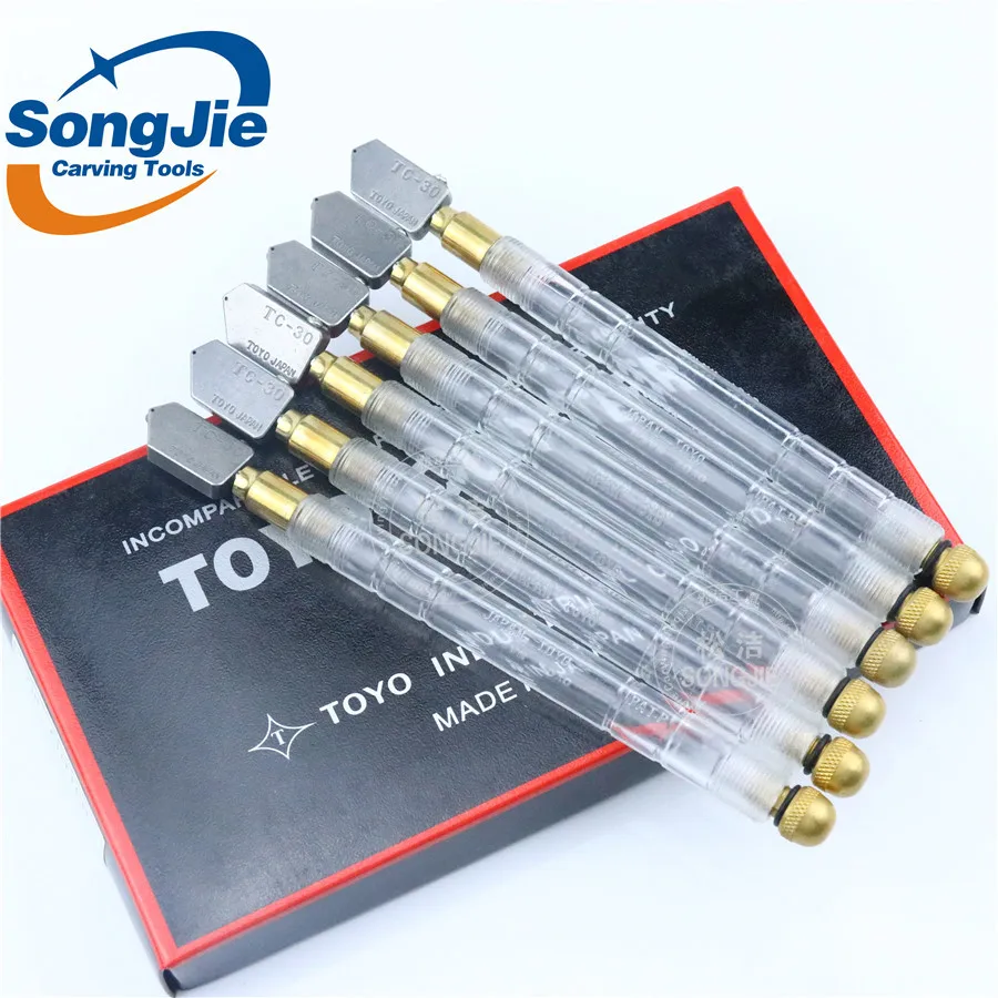 TOYO Glass cutter Straight Head Diamond Oiling Rolling Glass Cutter