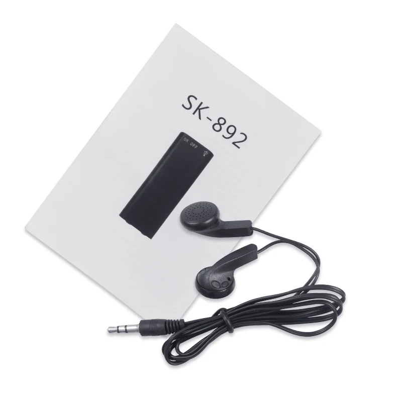 QZT Wholesale 15h Long Time Audio Recorder Digital Voice Recorder Mini Mp3 Player Spy Voice Recorder
