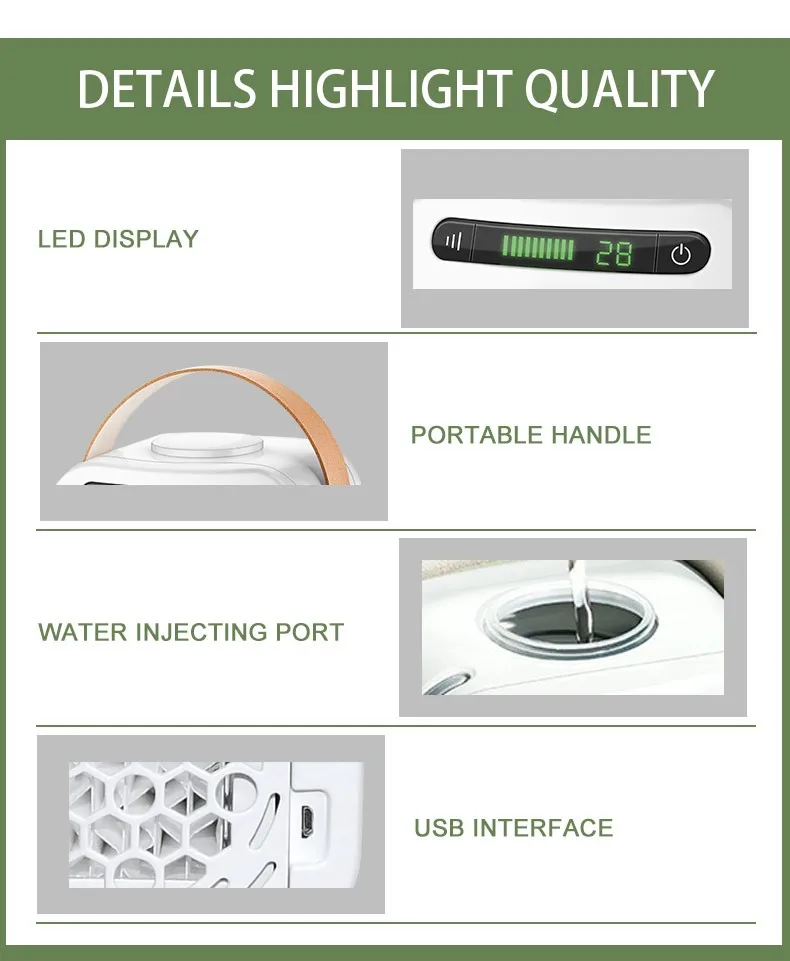 USB power supply mini cube air cooler