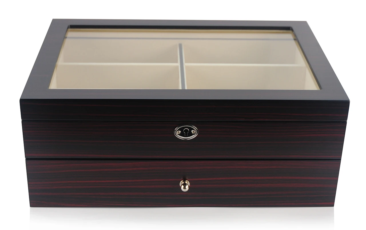 Деревянная коробка для хранения солнцезащитных очков 12 пар