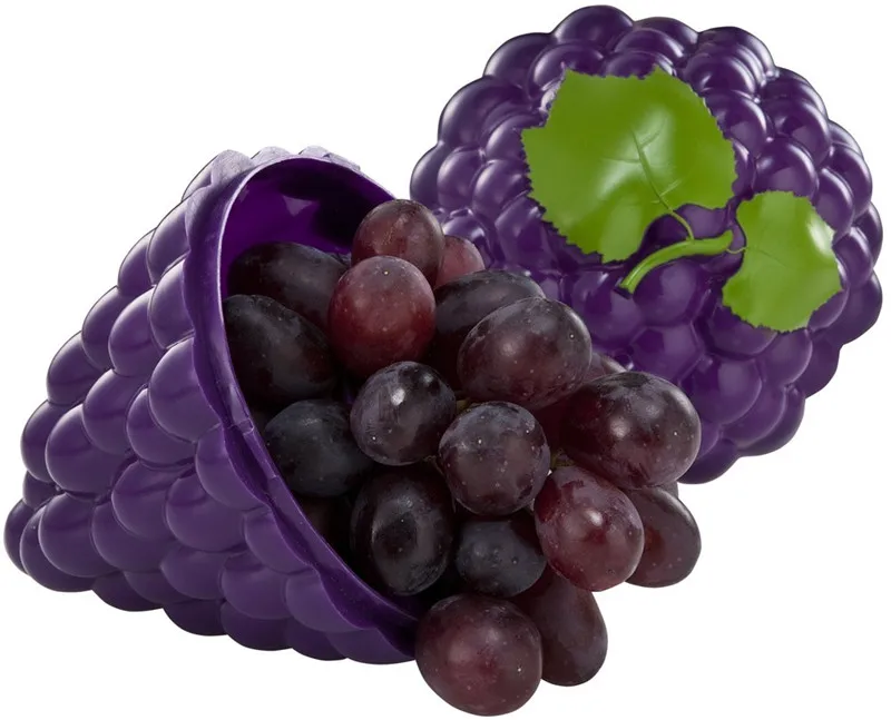 Purple Grapes To-Go Box Plastic Container  Fruit keeper