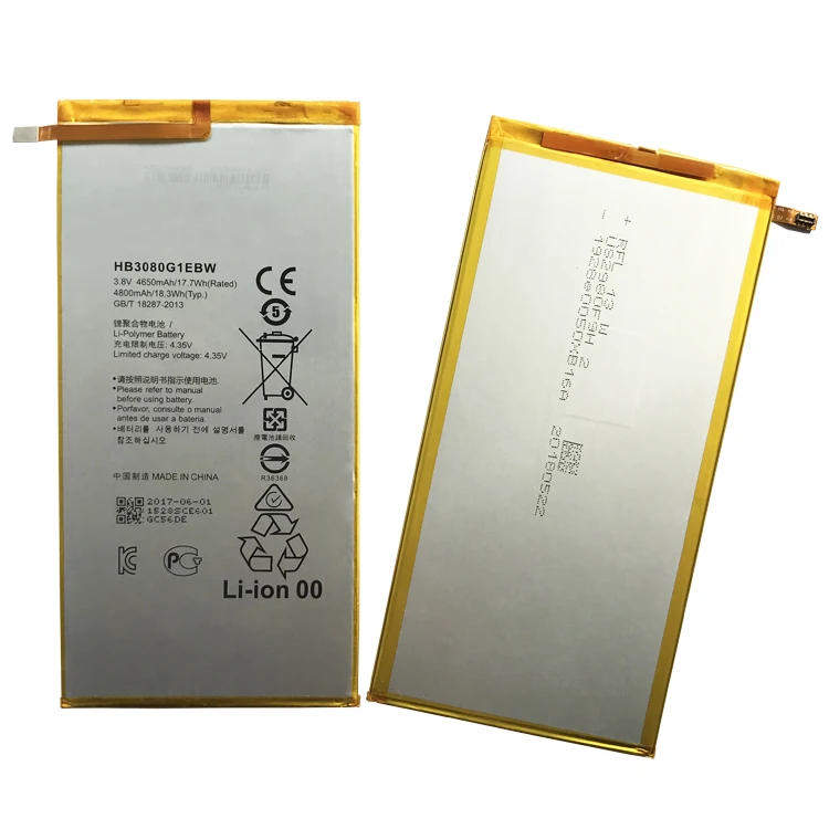 
Battery HB3080G1EBW for HUAWEI Tablet s8 honorS8 S8-701W/701U cell phone battery Tablet s8 honor S8 mobile phone battery 4650MAH 