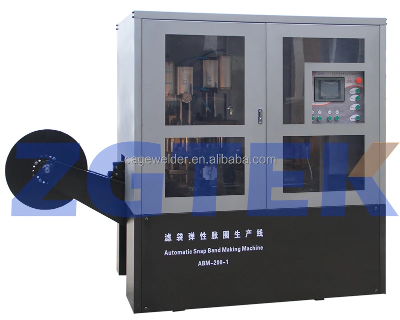Automatic snap band riveting machine