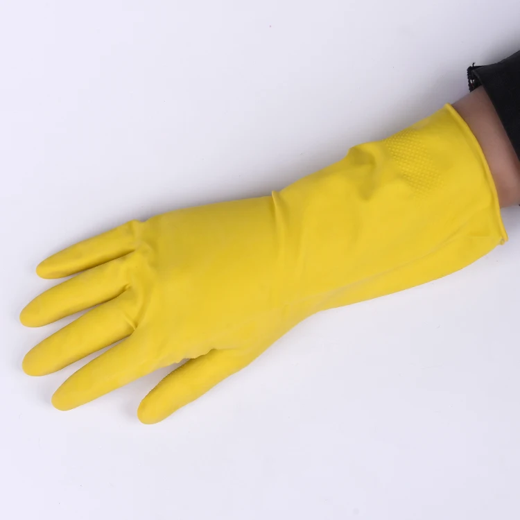 
High Quality Chemical Resistant Gloves Duty Rubber Latex Household Cleaning Gloves 