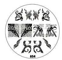 2015 new A Series A54 Nail Art Polish DIY Stamping Plates Image Templates Nail Stamp Stencil