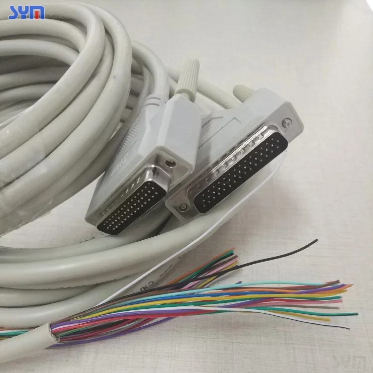 AWM 2464 26 28 AWG cable D SUB DB 44PIN male to d-sub connector customized cable assembly