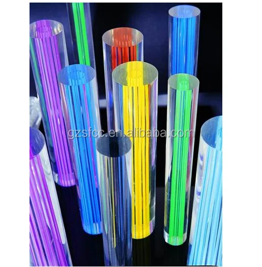 Круглая Форма Прямо литой Акрил цвет Стержня