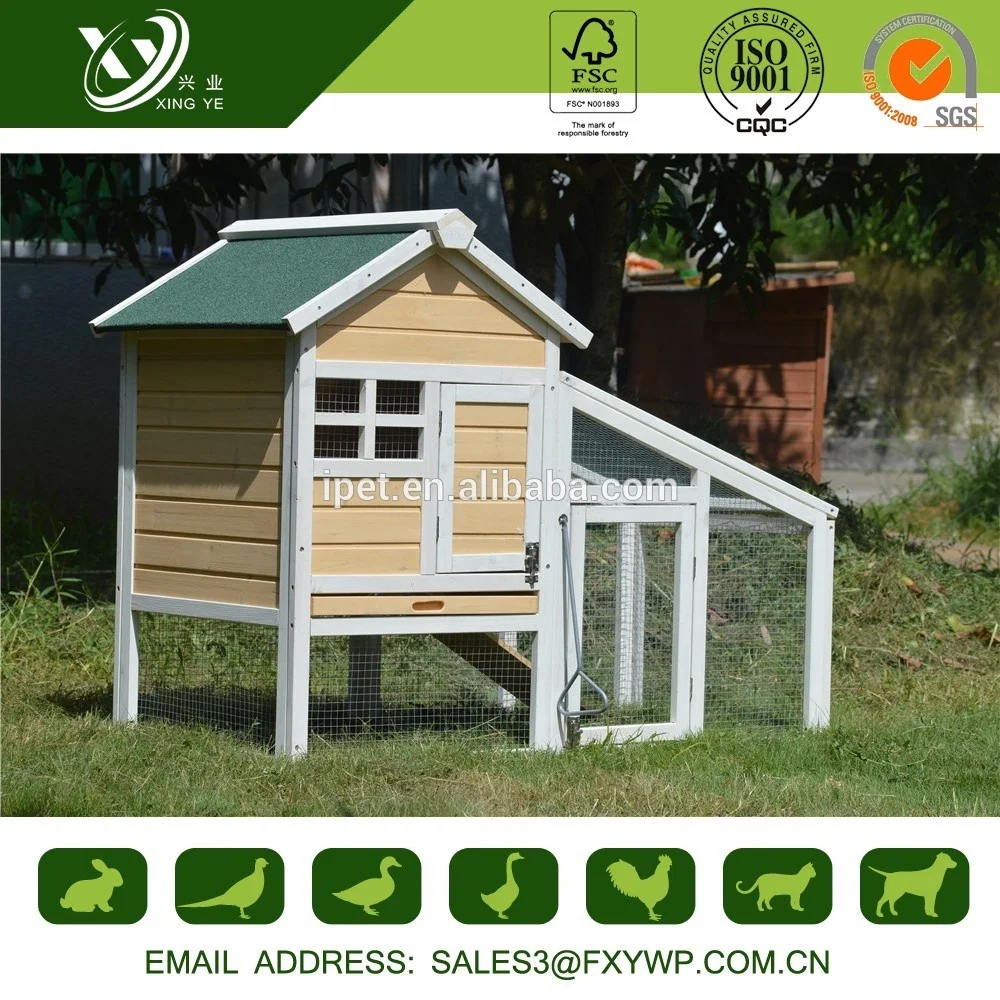 Hot sale manufacture eco-friendly solid wood double rabbit cage