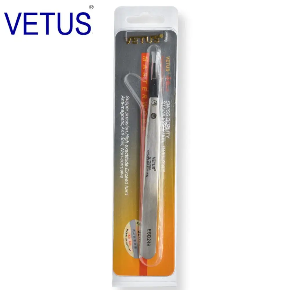 ESD-242 Exchange Tip Tweezer Electro Static Discharge Vetus Stainless Tweezers