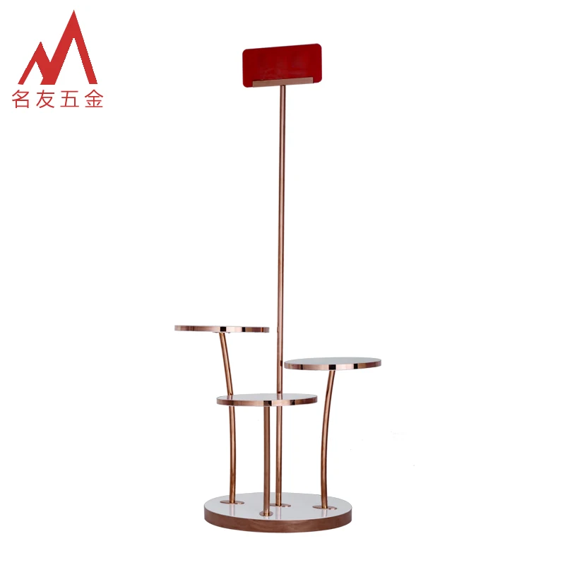 Handbag wood display gondolas shelf shop counter table for garment store