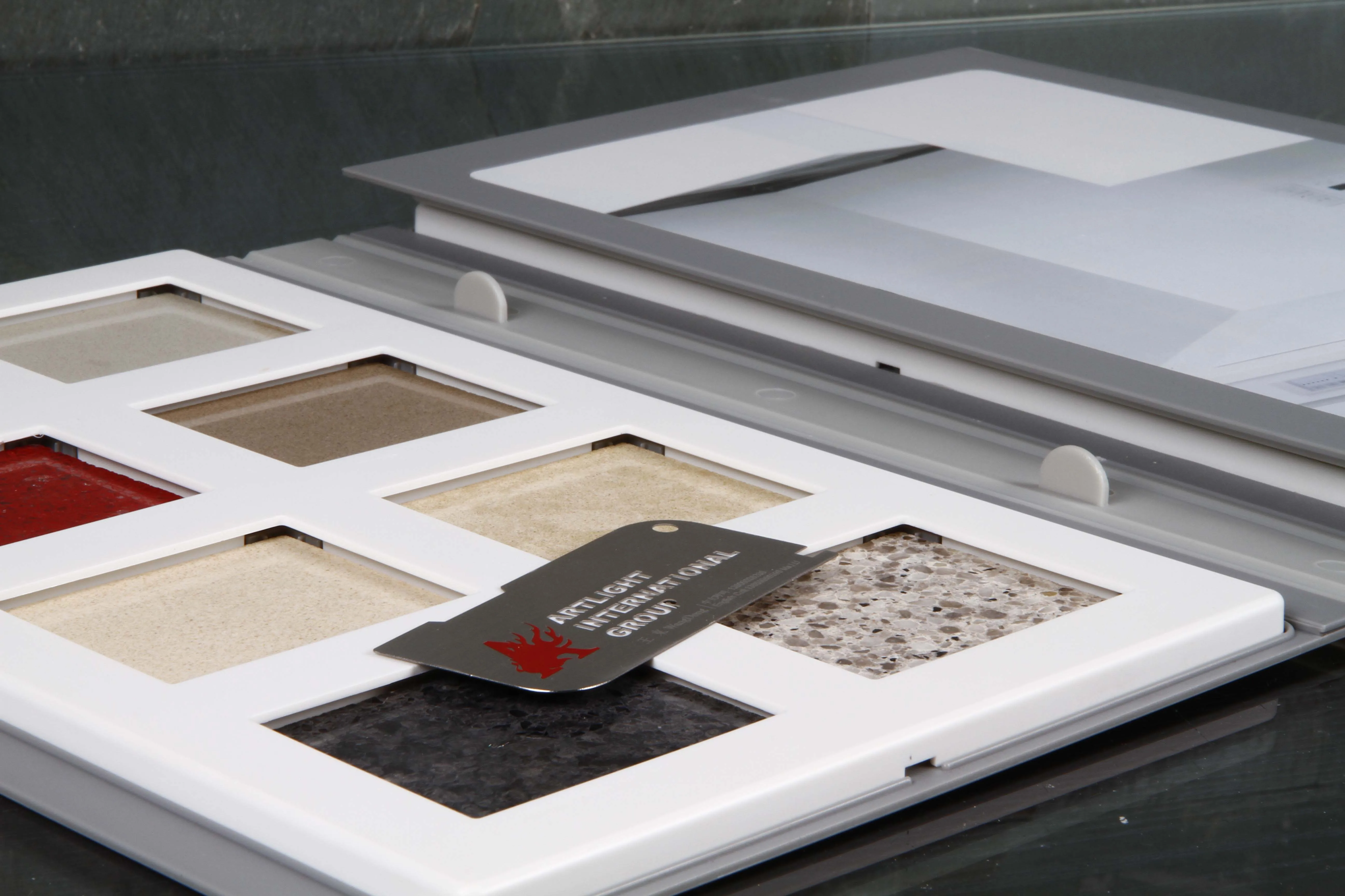 
Durable Plastic PVC Quartz Tile Sample Book for Large Size Sample 