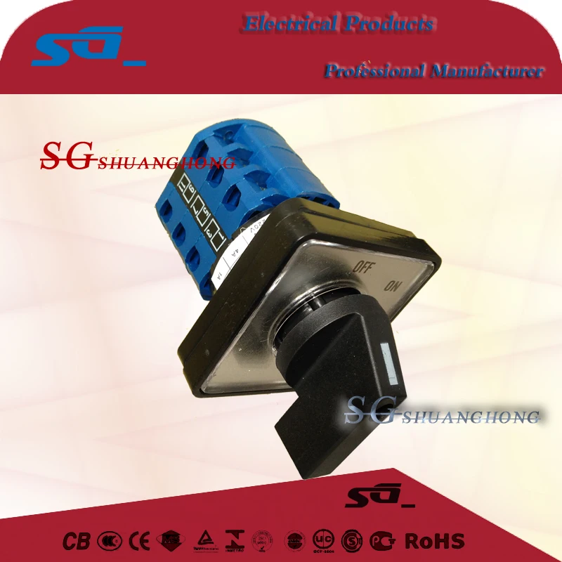 LW26 Rotary change over Switch Cam selector switch universally application rotary paddle level switch