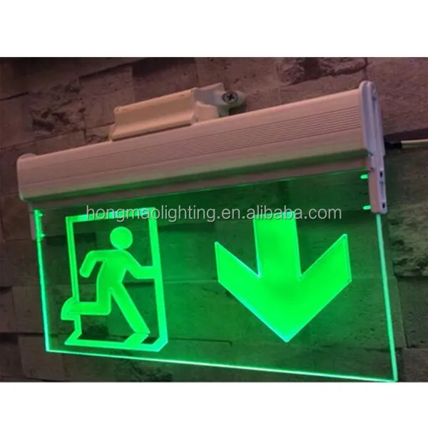 Акриловый аварийный светодиодный фонарь со стрелкой