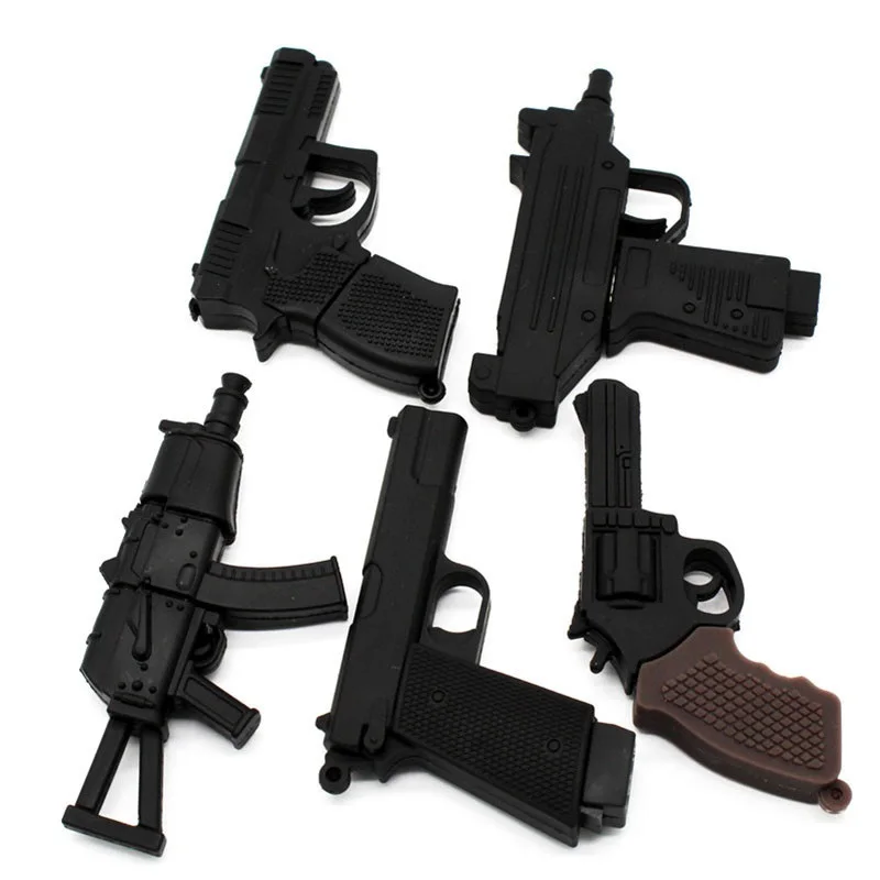 Full Capacity New Pen Drive Gun Model Toy Usb 2.0 Memory Stick Flash Drive High Quality Ew Pen Drive Gun Model