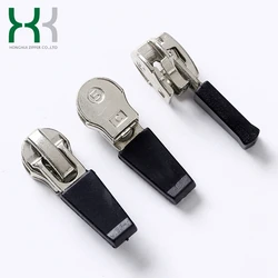 Wholesale auto lock small nickel metal zipper slider