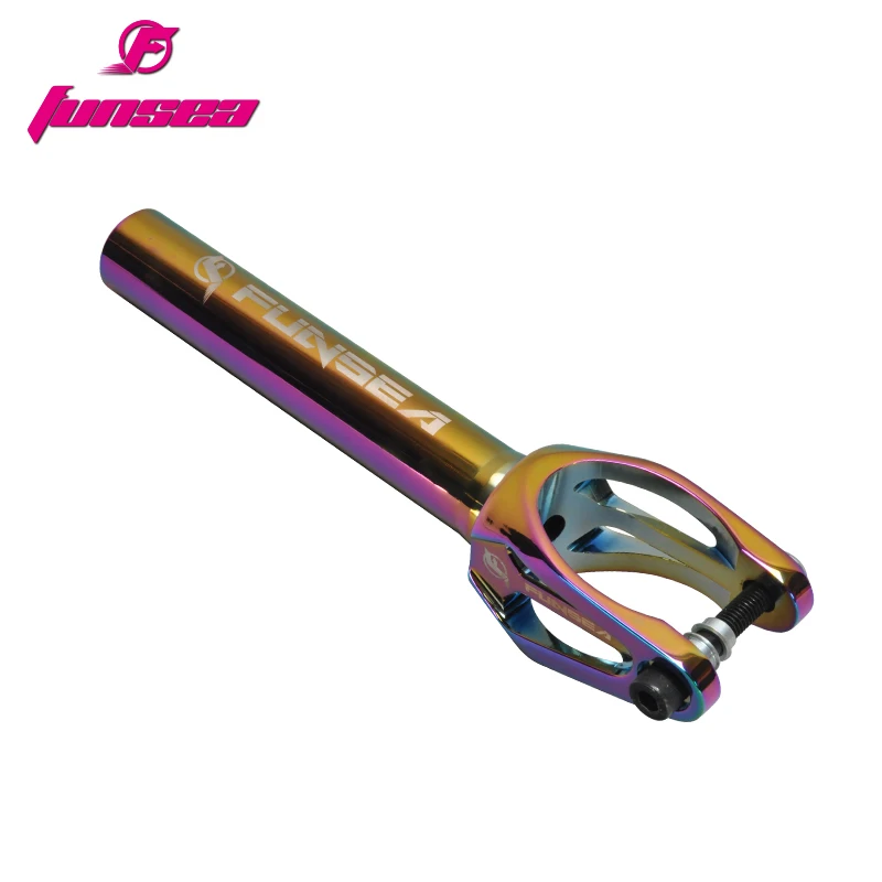 Конструкция SGS CNC скутер подходящая ширина 24/26/30 мм колесо PVD черный/синий/цвет вилка скутер запчасти для колеса 110/120 мм