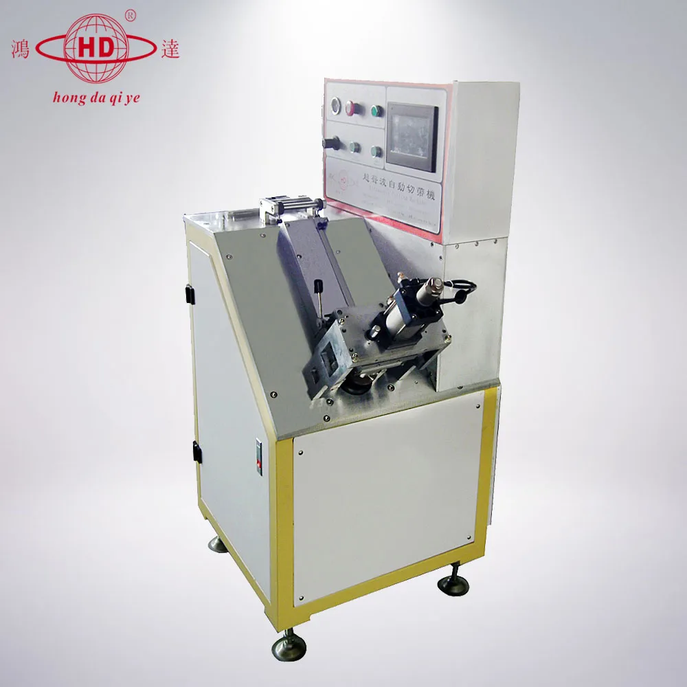 
 Ультразвуковой резак для ткани, машина для резки полосок из микрофибры и углеродного волокна.  