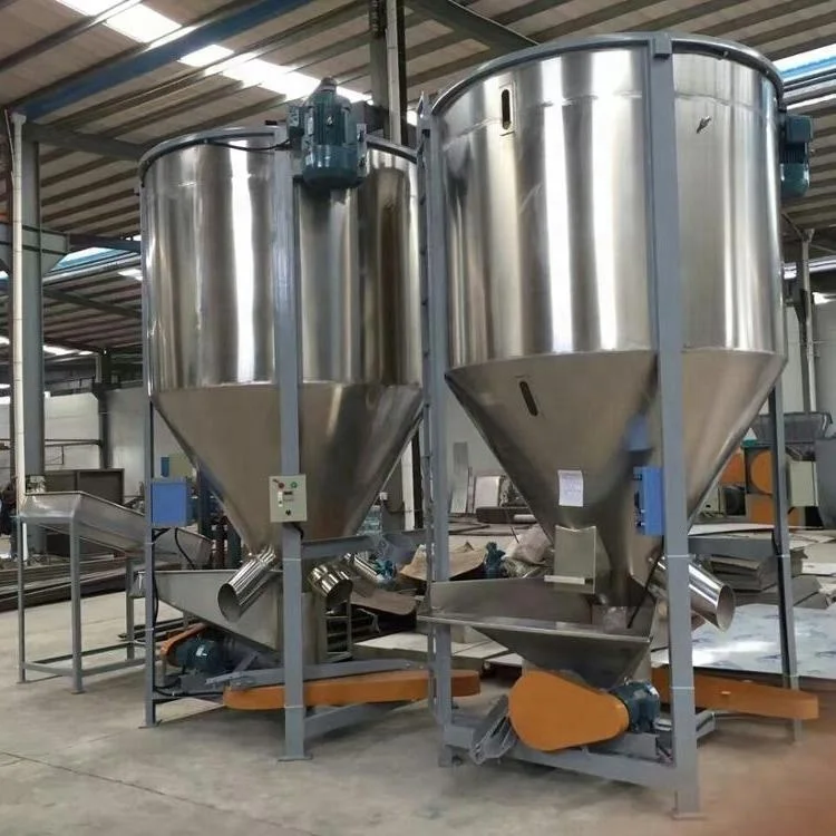 500-15000kg Low Power Consumption Vertical Plastic Powder Mixer