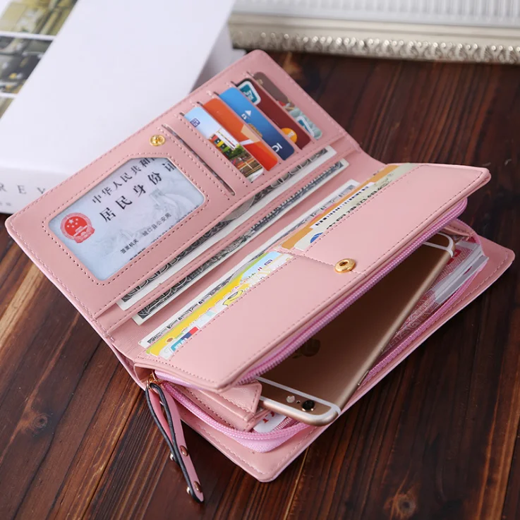 
Hot Women Cute Cat Cartoon Wallet Long Creative Card Holder Casual Lady Wallet 