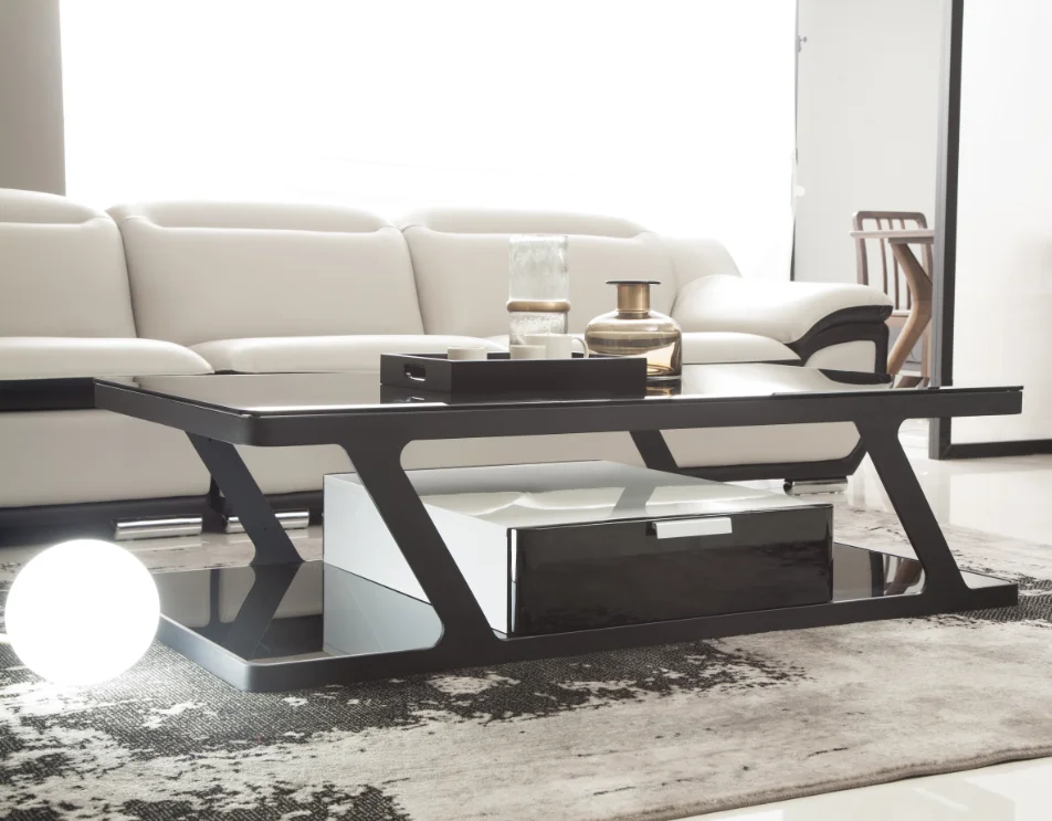 Modern leather sofa set furniture wooden leg frame, modern living room sofa set for home furnitures