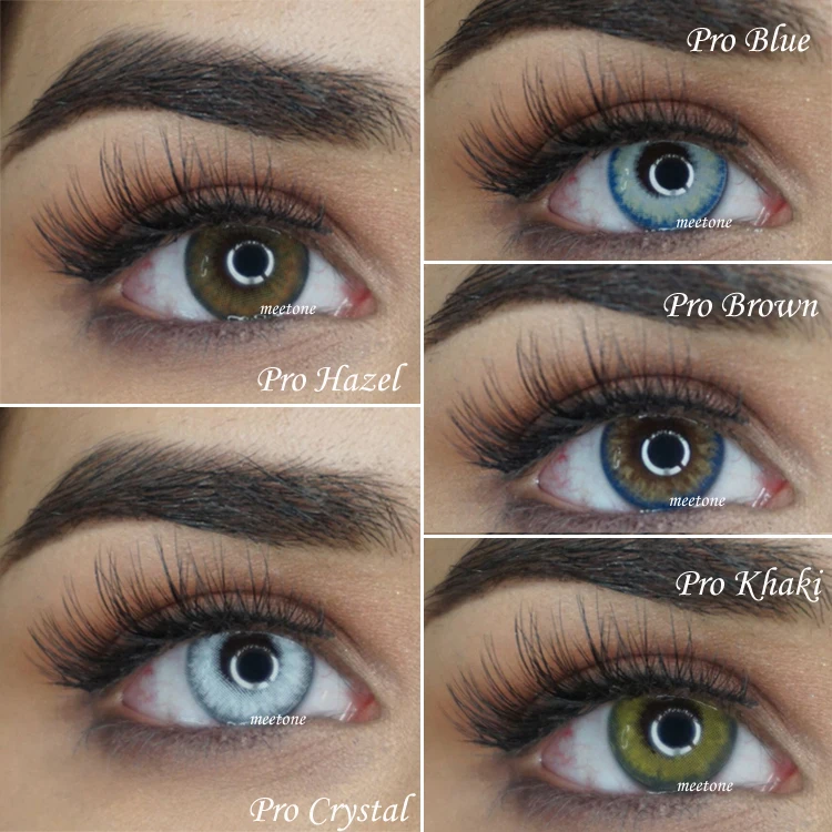 Factory directly Meetone Pro blue colored eye contact lenses wholesale