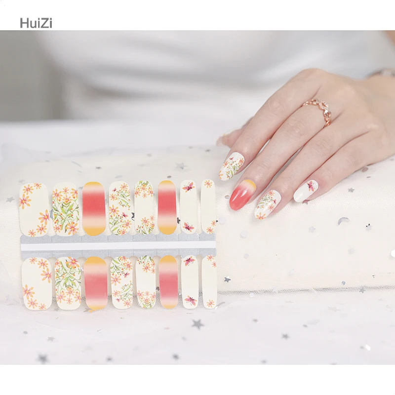 Wholesale nail wraps 2022 factory price metallic gel nail nail sticker