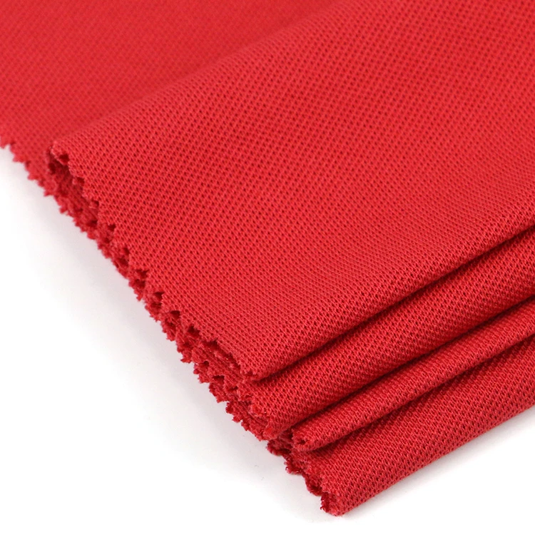 Wholesale t-shirt organic thick cotton pique knit fabric price