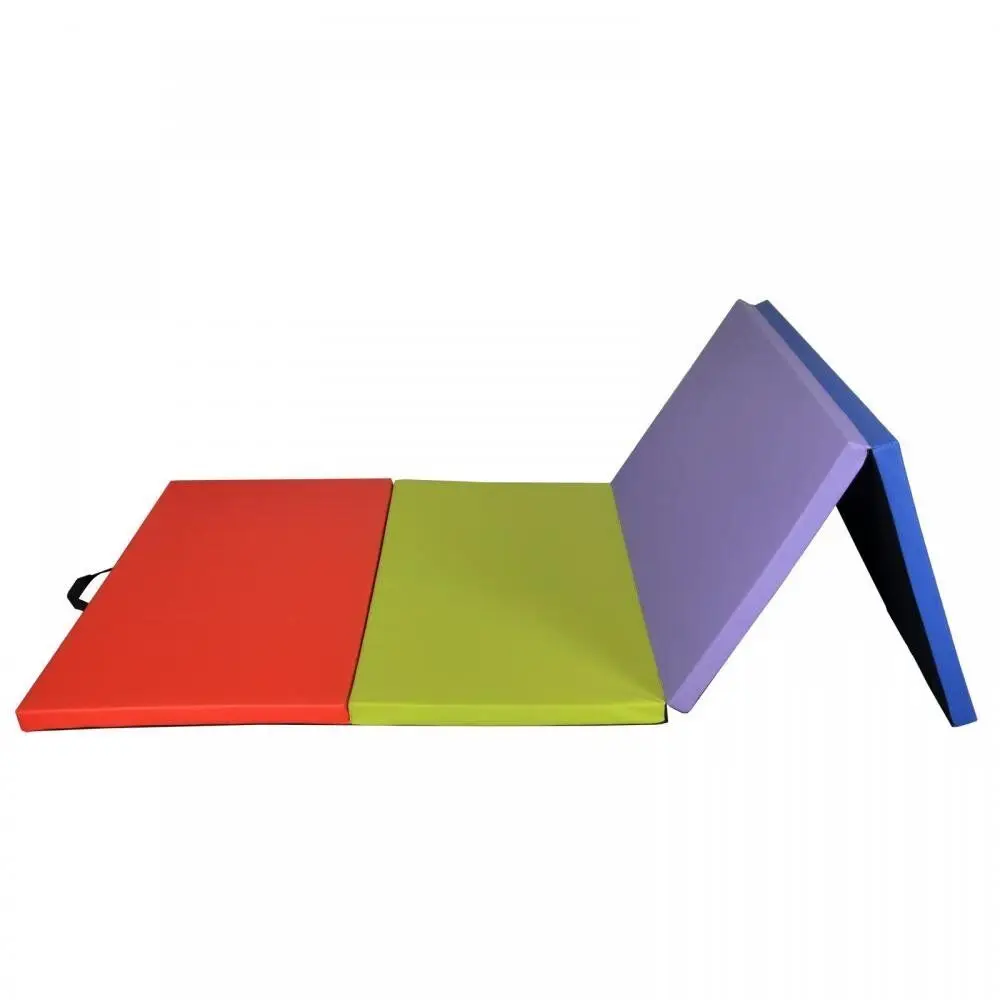 Extra thick tumbling exercise martcial arts folding gymnastics mat with handles